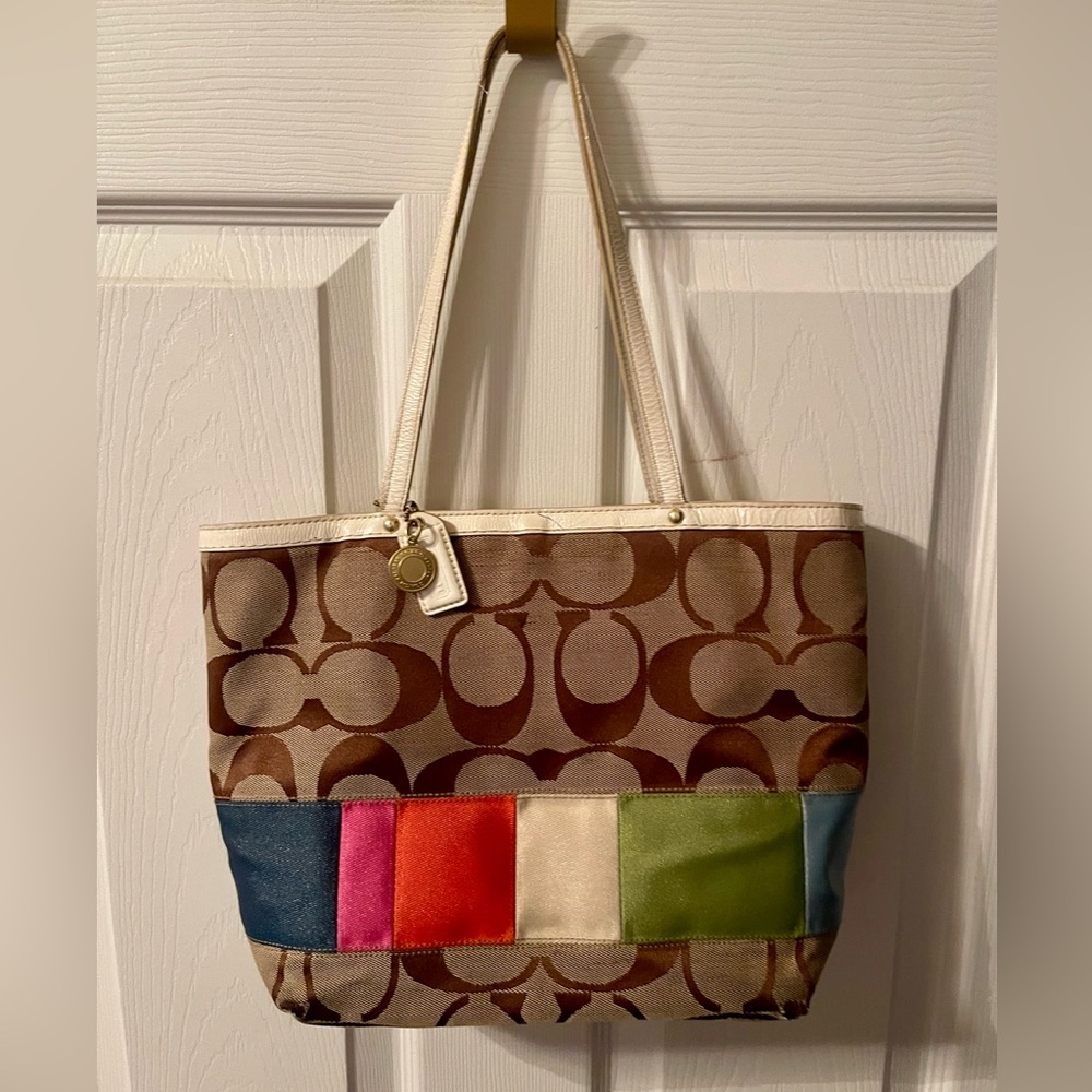 Coach Canvas Colorful Purse